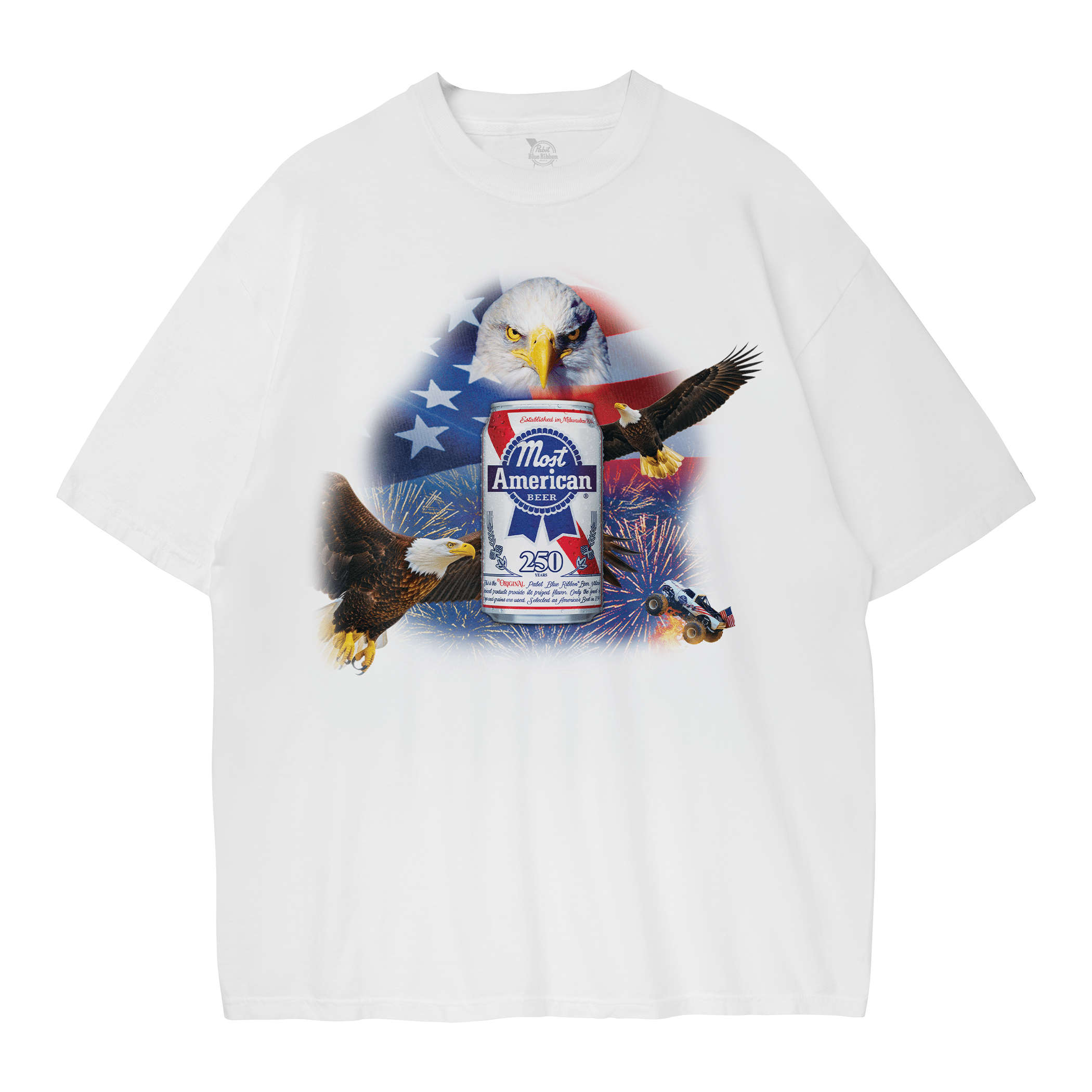 America 250th tee white
