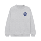 Gray sweatshirt with a Pabst Blue Ribbon logo on a white background