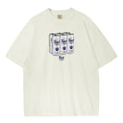 Ivory tee featuring a graphic of Pabst Light beer