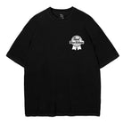 Black t-shirt with Pabst Blue Ribbon logo on a white background